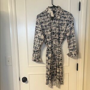 Banana Republic Monochrome Patterned Dress